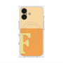 プレミアムスクエアケース with MagSafe［ オリジナル - initial two tone - F orange ］