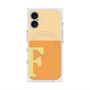 プレミアムスクエアケース with MagSafe［ オリジナル - initial two tone - F orange ］