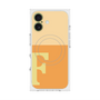 プレミアムスクエアケース with MagSafe［ オリジナル - initial two tone - F orange ］