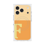 プレミアムスクエアケース with MagSafe［ オリジナル - initial two tone - F orange ］