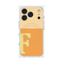 プレミアムスクエアケース with MagSafe［ オリジナル - initial two tone - F orange ］