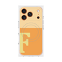 プレミアムスクエアケース with MagSafe［ オリジナル - initial two tone - F orange ］