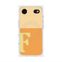 プレミアムスクエアケース with MagSafe［ オリジナル - initial two tone - F orange ］