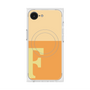 プレミアムスクエアケース with MagSafe［ オリジナル - initial two tone - F orange ］