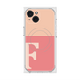 プレミアムスクエアケース with MagSafe［ オリジナル - initial two tone - F pink ］
