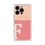 プレミアムスクエアケース with MagSafe［ オリジナル - initial two tone - F pink ］
