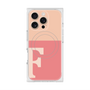 プレミアムスクエアケース with MagSafe［ オリジナル - initial two tone - F pink ］