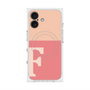 プレミアムスクエアケース with MagSafe［ オリジナル - initial two tone - F pink ］