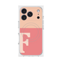 プレミアムスクエアケース with MagSafe［ オリジナル - initial two tone - F pink ］