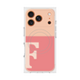 プレミアムスクエアケース with MagSafe［ オリジナル - initial two tone - F pink ］
