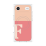 プレミアムスクエアケース with MagSafe［ オリジナル - initial two tone - F pink ］