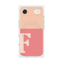 プレミアムスクエアケース with MagSafe［ オリジナル - initial two tone - F pink ］