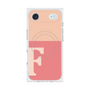 プレミアムスクエアケース with MagSafe［ オリジナル - initial two tone - F pink ］