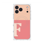 プレミアムスクエアケース with MagSafe［ オリジナル - initial two tone - F pink ］