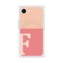 プレミアムスクエアケース with MagSafe［ オリジナル - initial two tone - F pink ］