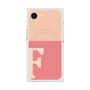 プレミアムスクエアケース with MagSafe［ オリジナル - initial two tone - F pink ］