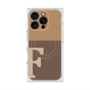 プレミアムスクエアケース with MagSafe［ オリジナル - initial two tone - F brown ］