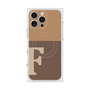 プレミアムスクエアケース with MagSafe［ オリジナル - initial two tone - F brown ］