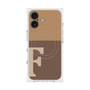 プレミアムスクエアケース with MagSafe［ オリジナル - initial two tone - F brown ］