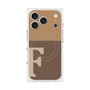プレミアムスクエアケース with MagSafe［ オリジナル - initial two tone - F brown ］