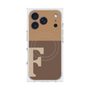 プレミアムスクエアケース with MagSafe［ オリジナル - initial two tone - F brown ］
