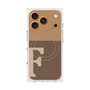 プレミアムスクエアケース with MagSafe［ オリジナル - initial two tone - F brown ］