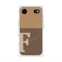 プレミアムスクエアケース with MagSafe［ オリジナル - initial two tone - F brown ］