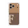 プレミアムスクエアケース with MagSafe［ オリジナル - initial two tone - F brown ］