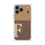 プレミアムスクエアケース with MagSafe［ オリジナル - initial two tone - F brown ］