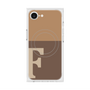 プレミアムスクエアケース with MagSafe［ オリジナル - initial two tone - F brown ］