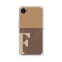 プレミアムスクエアケース with MagSafe［ オリジナル - initial two tone - F brown ］