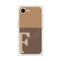 プレミアムスクエアケース with MagSafe［ オリジナル - initial two tone - F brown ］