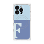 プレミアムスクエアケース with MagSafe［ オリジナル - initial two tone - F blue ］