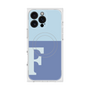プレミアムスクエアケース with MagSafe［ オリジナル - initial two tone - F blue ］
