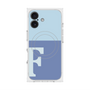 プレミアムスクエアケース with MagSafe［ オリジナル - initial two tone - F blue ］