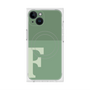 プレミアムスクエアケース with MagSafe［ オリジナル - initial two tone - F green ］