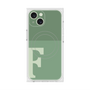 プレミアムスクエアケース with MagSafe［ オリジナル - initial two tone - F green ］
