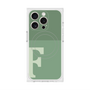 プレミアムスクエアケース with MagSafe［ オリジナル - initial two tone - F green ］