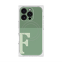 プレミアムスクエアケース with MagSafe［ オリジナル - initial two tone - F green ］