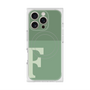 プレミアムスクエアケース with MagSafe［ オリジナル - initial two tone - F green ］