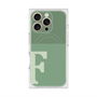プレミアムスクエアケース with MagSafe［ オリジナル - initial two tone - F green ］