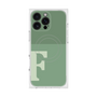 プレミアムスクエアケース with MagSafe［ オリジナル - initial two tone - F green ］