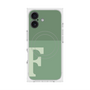 プレミアムスクエアケース with MagSafe［ オリジナル - initial two tone - F green ］