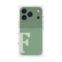 プレミアムスクエアケース with MagSafe［ オリジナル - initial two tone - F green ］