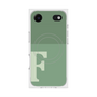 プレミアムスクエアケース with MagSafe［ オリジナル - initial two tone - F green ］