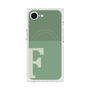 プレミアムスクエアケース with MagSafe［ オリジナル - initial two tone - F green ］