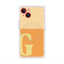 プレミアムスクエアケース with MagSafe［ オリジナル - initial two tone - G orange ］