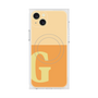 プレミアムスクエアケース with MagSafe［ オリジナル - initial two tone - G orange ］