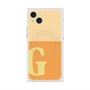 プレミアムスクエアケース with MagSafe［ オリジナル - initial two tone - G orange ］