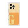 プレミアムスクエアケース with MagSafe［ オリジナル - initial two tone - G orange ］